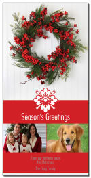 Red Christmas Berries Cards with multiple photo 4